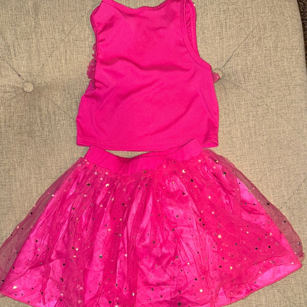 Frozen and Princess Kids Top and Skirt sets - Blue and Pink - Picture 4 of 7